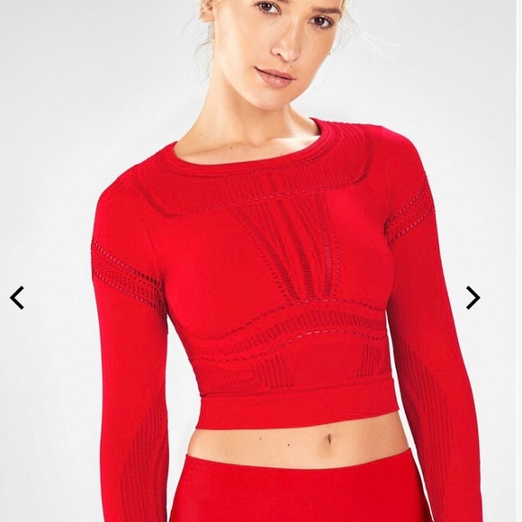 Fabletics Mesh Crop Top - Picture 1 of 4